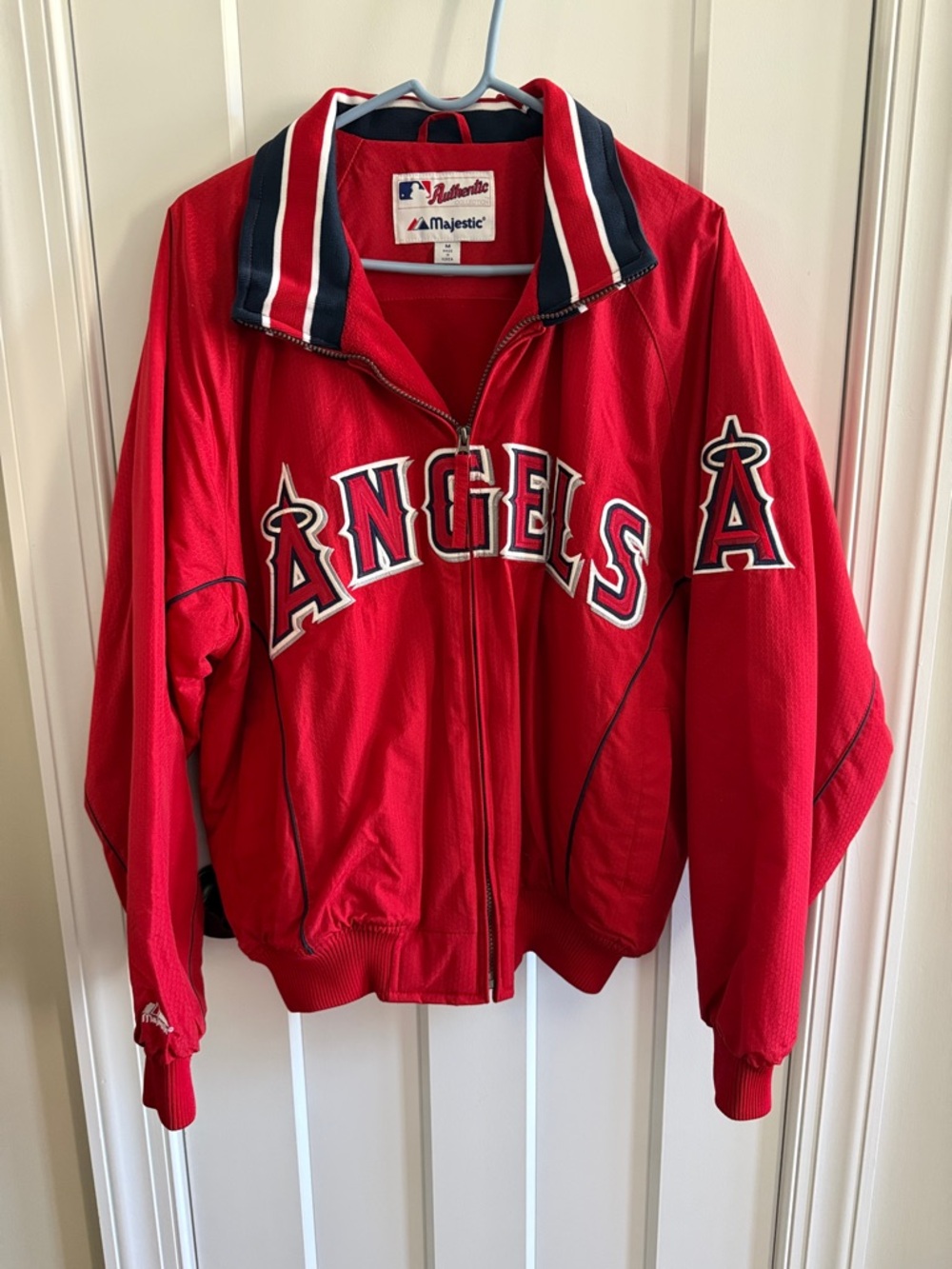 Majestic Los Angeles Angels Red Windbreaker Jacket